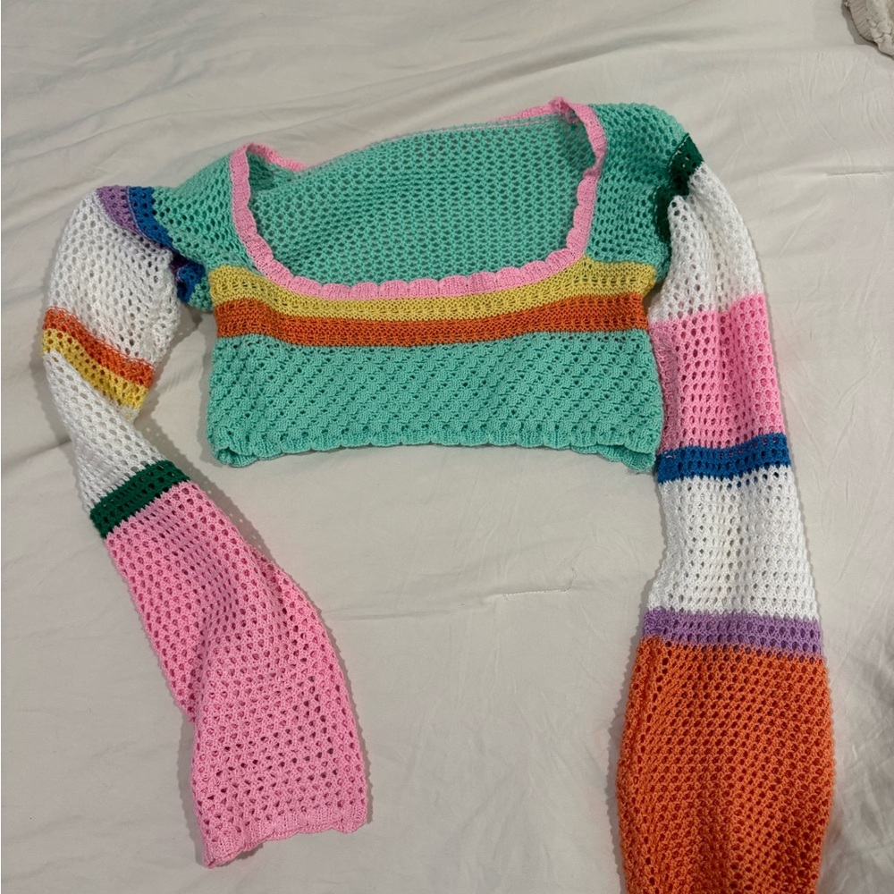 Colorful Knit Women's Sweater